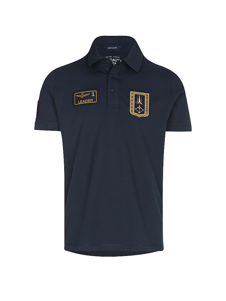 Aeronautica Militare Polo à Manches Courtes 261po1927up00191 Blue Navy 2XL Homme